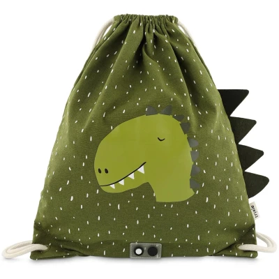 Afbeelding van Trixie Mr. Dino Drawstring Bag green Kindertas
