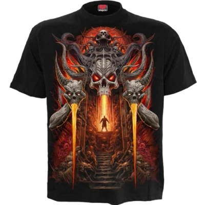 Afbeelding van Spiral Gates Of Hell Heren T shirt XL Zwart