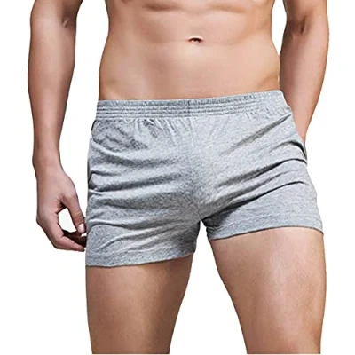 Afbeelding van GYMAPE Heren Sport Shorts Katoen, grijs.
