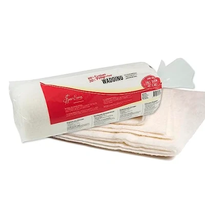 Afbeelding van Sew Easy Quiltwatten 80% katoen 20% polyester wasbaar wieg maat 114,3 x 152,4 cm 45 60 inch