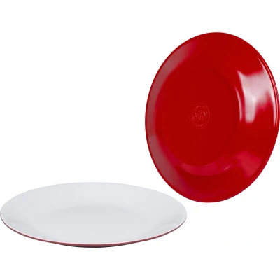 Afbeelding van Bo Camp Melamine Dinerbord 2 Tone Rood