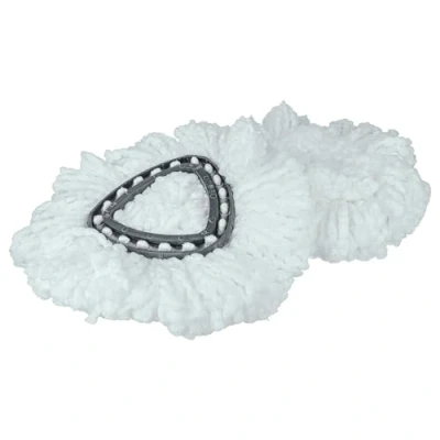 Afbeelding van vhbw Set van 6 dweilen compatibel met Vileda Easy Wring &amp; Clean Turbo vervangende microvezelkop zwart/wit
