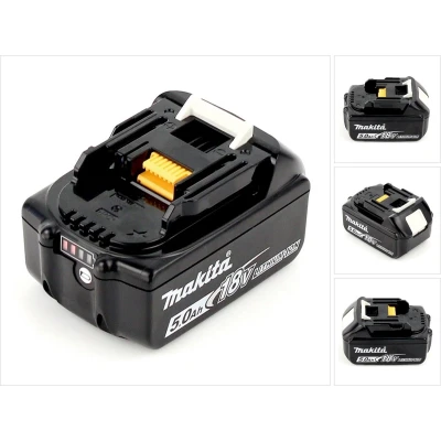 Afbeelding van Makita BL 1850 B Li Ion accu 18V 5.0 Ah ( 197280 8 / 632f15 1 ) met LED display opvolger van 196672