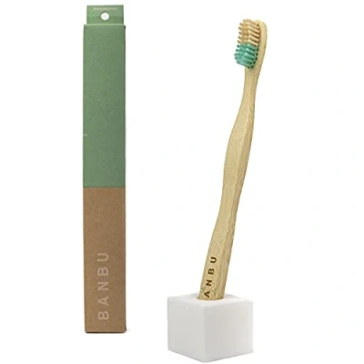 Afbeelding van Banbu Bamboo Tandenborstels Groen Ergonomisch ontwerp Vegan vriendelijk Composteerbaar handvat