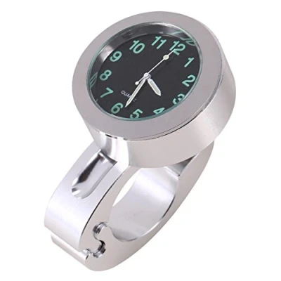 Afbeelding van Keenso Digitale stuurklok, motorfiets, universeel, waterdicht, aluminium, 7/8 inch, zilver
