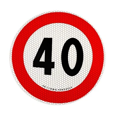 Afbeelding van Quattroerre 31839 snelheidsbegrenzingsmarkering 40 km/u lijm EU goedgekeurd