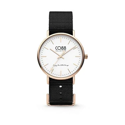 Afbeelding van CO88 Collection 8CW 10022 Horloge Nato Nylon zwart 36 mm