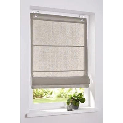 Afbeelding van Metis Linen vouwgordijn, 100% linnen, ca. 80 x 140 cm