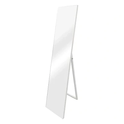 Afbeelding van Spiegel vrijstaand Barletta verstelbaar 150,6x35,6 cm wit