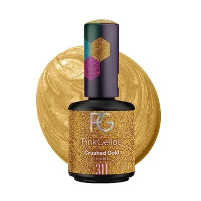 Afbeelding van Pink Gellac 311 Crushed Gold Gel Nagellak 15 Ml