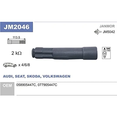 Afbeelding van JANMOR JM2046 Stekker, bobine