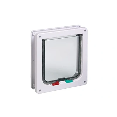 Afbeelding van Karlie Kattenluik met 4 standen Porta 23,5x5x25,2 cm wit
