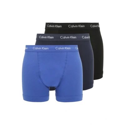 Afbeelding van Calvin Klein Boxershorts Heren 3 pack Blauw/Zwart/Navy Maat XL