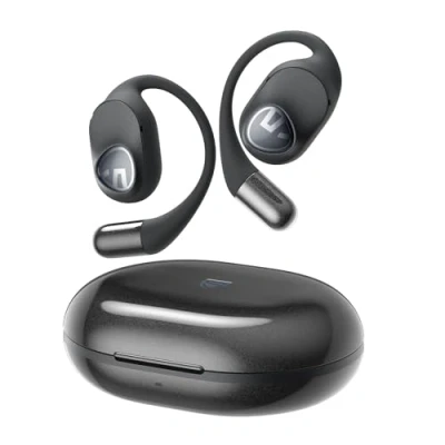 Afbeelding van SoundPEATS Gofree2 Bluetooth V5.3 stereo hoofdtelefoon met basversterking, 35 uur sporthoofdtelefoon oorhaken, IPX5 waterdicht voor training, stabiel comfort