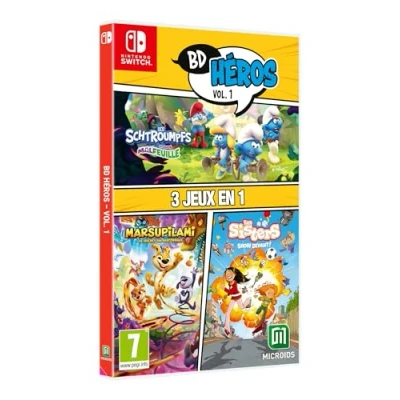 Afbeelding van Bd Heros Vol.1: The Smurfs Mission Malfeuille Sisters 1 Marsupilami Nintendo Switch Game