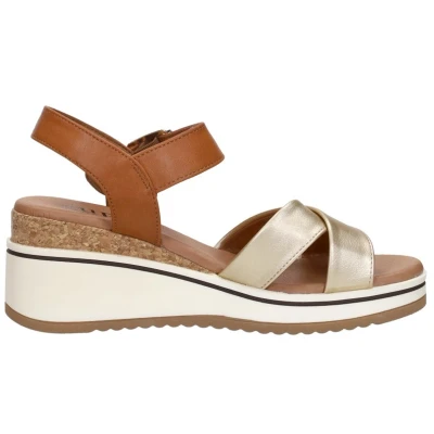 Afbeelding van Sub55 Sandalen Hak Cognac Maat 40