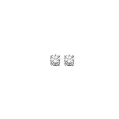 Afbeelding van Thomas SABO Weisser Stein Oorbellen silvercoloured/white, Dames, Maat: One Size, Silver coloured/white