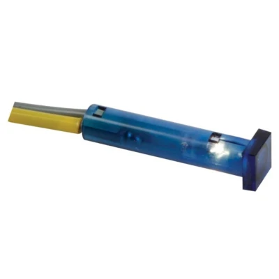 Afbeelding van Vierkante Signaallamp 7 X 7mm 12V Blauw