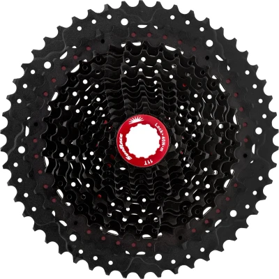 Afbeelding van Cassette Sunrace CSMZ90 12 speed 11 50T zwart met rode spider