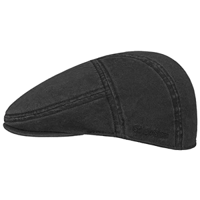 Afbeelding van STETSON Paradise Cotton Newsie pet voor heren, zwart.