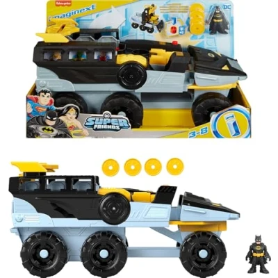 Afbeelding van Fisher Price Imaginext HVY04 Super Friends Batman transformatiespeelgoed met lichten, geluiden en projectielen voor kinderen vanaf 3 jaar