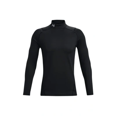 Afbeelding van Under Armour Fitted MOCK Longsleeve, Heren, Maat: XXL, Schwarz