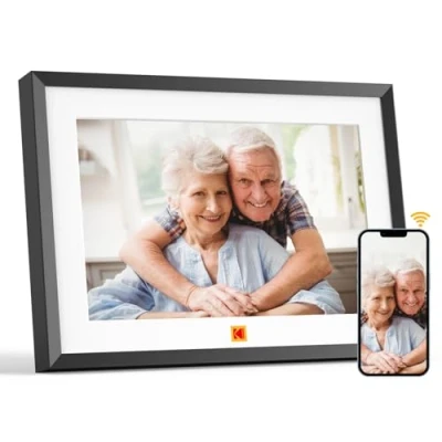 Afbeelding van KODAK digitale fotolijst, wifi, 10 inch, HD IPS touchscreen, 32 GB geheugen, automatische rotatie, slimme elektronische deel foto&#039;s/video&#039;s via app