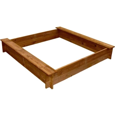 Afbeelding van vidaXL Zandbak vierkant hout