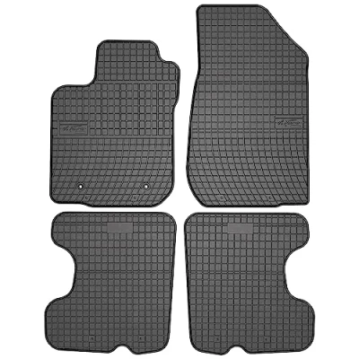 Afbeelding van M MOTOS Rubberen vloermatten voor Dacia Sandero II 2012 2020 Verbeter je reiscomfort met de zwarte antislip mat auto‘s, automat alle weersomstandigheden, bescherming tegen