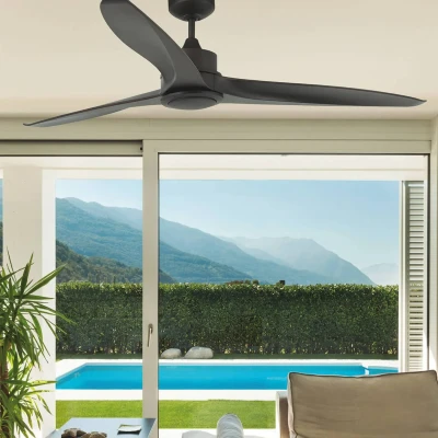 Afbeelding van Faro Plafondventilator TONIC L LED Ø152CM Bruin Met Ledlamp