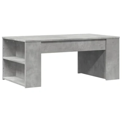 Image de vidaXL Table basse gris béton 102x55x42 cm bois d&#039;ingénierie831856
