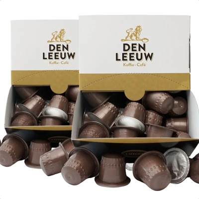 Afbeelding van Den Leeuw Lungo Koffiecups Nespresso Cups 2 x 80 stuks