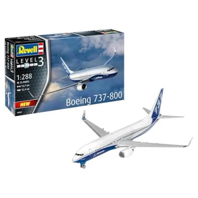 Afbeelding van 1:288 Revell 03809 Vliegtuig Boeing 737 800 Plastic Modelbouwpakket