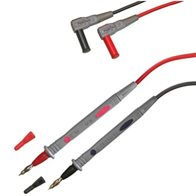 Afbeelding van Peak Tech 1 paar flexibele meetsnoeren multimeter 120 cm, veiligheid testkabelset, 1000 V AC/DC, 10 A, Cat III/IV, 1, TKS 4 stuks
