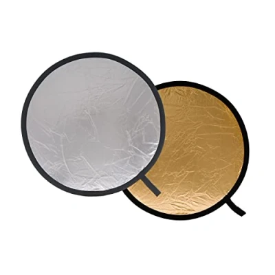Afbeelding van Lastolite Vouwreflector 50 cm zilver/goud (Inklapbare reflector, 50 cm), Softboxen + Reflectoren