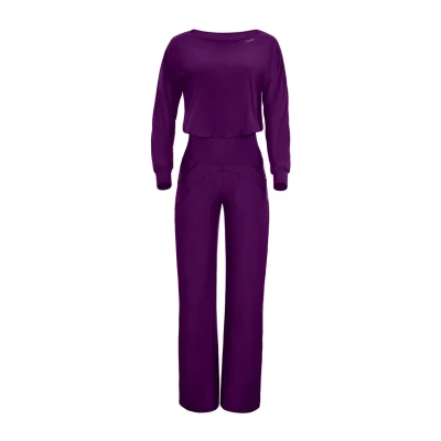 Afbeelding van Winshape Functional Comfort Jumpsuit, Dames, Maat: Small, Dark plum