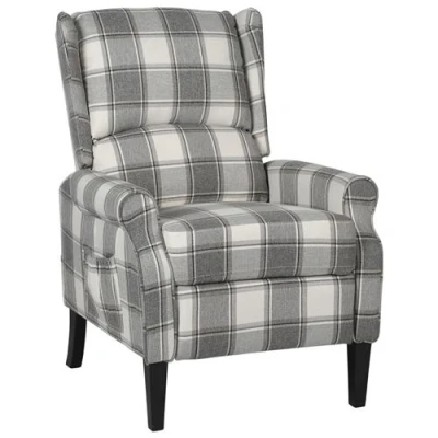 Afbeelding van vidaXL Fauteuil stof witgrijs