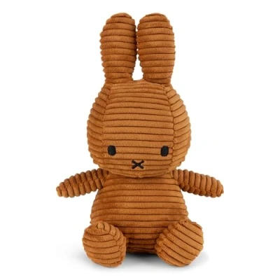 Afbeelding van Nijntje Miffy ECO Knuffel Sitting Corduroy Cinnamon Kaneel 23 cm