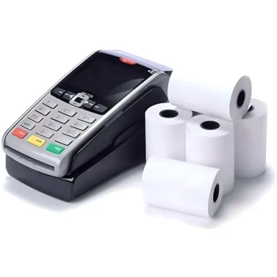 Afbeelding van 100 rollen thermisch papier voor kassa PDQ POS EPOS EFTPOS Creditcardmachine, Verifone, Barclays, Ingenico iCT200, iCT 220, iCT250, 250, 57 x 40 mm