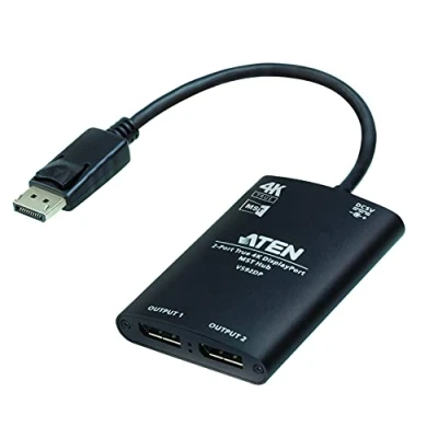 Afbeelding van ATEN VS92DP DisplayPort splitter 3840 x 2160 Pixel Zwart