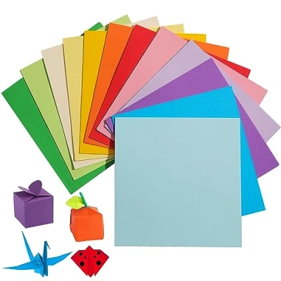 Afbeelding van Origami papier, 240 vellen, 20 levendige kleuren, dubbelzijdig, 15,5 cm, vierkant, opvouwbaar, dier, bloemen, geometrisch, voor kinderen, volwassenen, kunsthandwerk UAP060C