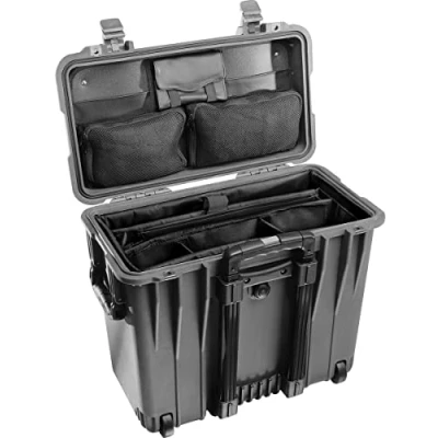 Afbeelding van Peli™ Case 1447 Bovenladerkoffer Medium zwart met vakverdelers en office divider set