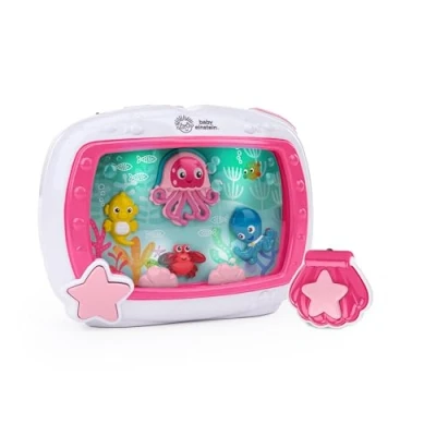 Afbeelding van Baby Einstein Sea Dreams Soother Slaapgeluidsmachine en wiegspeelgoed met afstandsbediening, ontspannend nachtlampje witte geluiden voor pasgeborenen, een rustige slaap, 0+