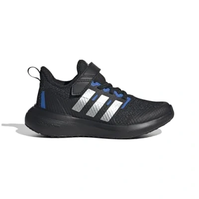 Afbeelding van adidas Performance Fortarun 2.0 EL Unisex Hardloopschoenen neutraal voor kinderen, Maat: 38 2/3, Core black/silver metallic/bright royal