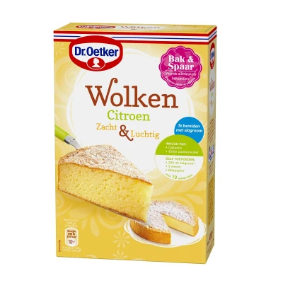 Afbeelding van Dr. Oetker Wolken Citroencake Mix 430g