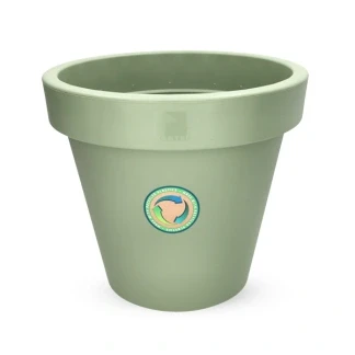 Afbeelding van Bloempot ek rond 40cm groen Nampook