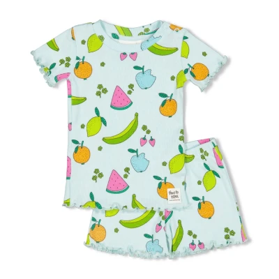 Afbeelding van Feetje Pyjama Premium Summerwear Femmy Fruity Mint Maat 92 T/m 104 98