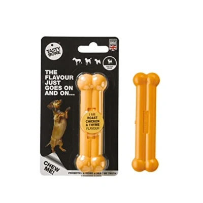 Afbeelding van TastyBone Toy Roast Chicken &amp; Thyme Hond Kauwspeelgoed Vegan Kluif Nylabone