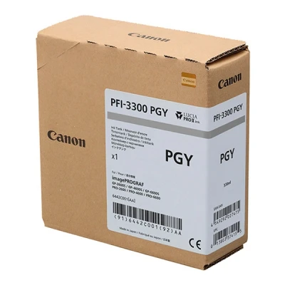 Image de ImagePROGRAF PRO 6600 Canon PFI 3300PGY cartouche d&#039;encre haute capacité (d&#039;origine) gris photo