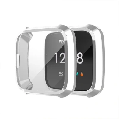 Afbeelding van Fitbit Versa Lite Soft TPU case (volledig beschermd) Zilver
